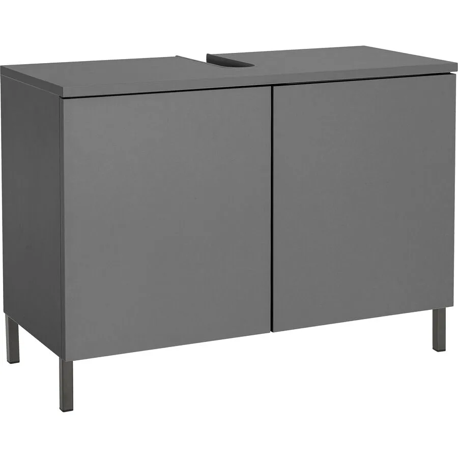 Lavaboy Xenia anthrazit Holzwerkstoff, Metall B 80 T 35 H 60 cm