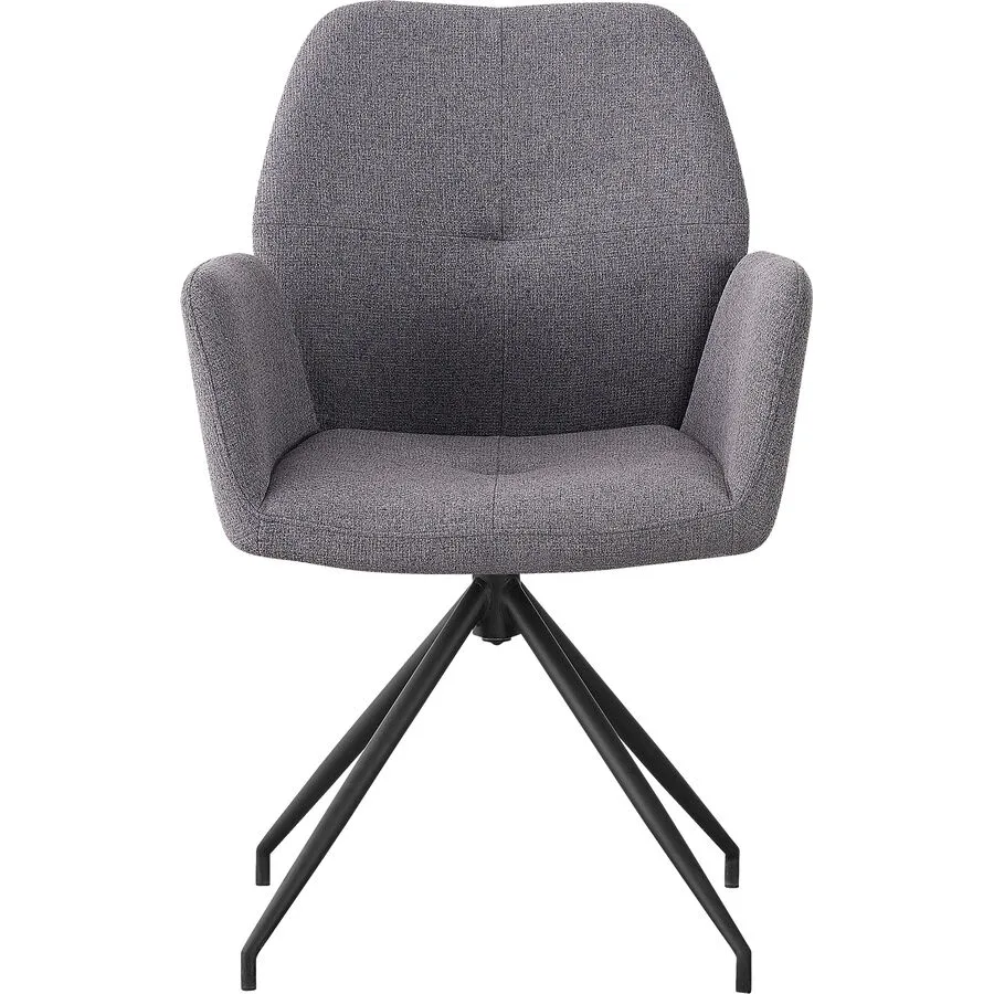 Stuhl Oslos grau Polyester