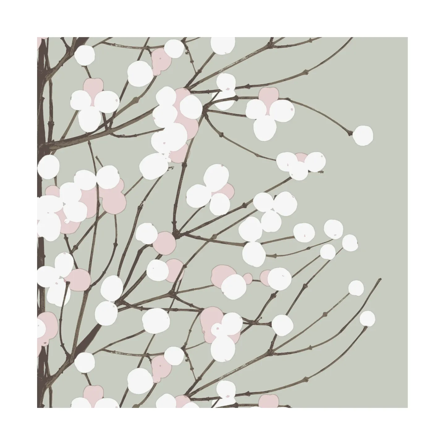 Marimekko Lumimarja Serviette 33 x 33cm 20er Pack Sage