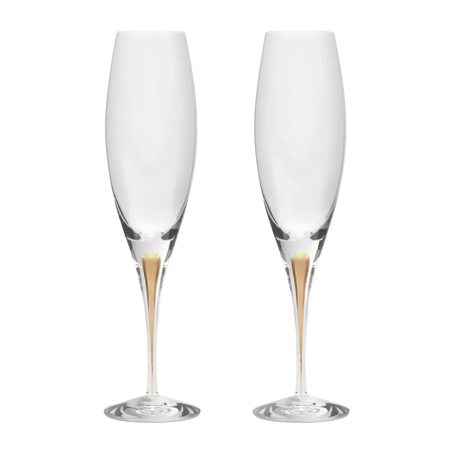 Orrefors Intermezzo Champagnerglas 26cl 2er Pack Gelbd