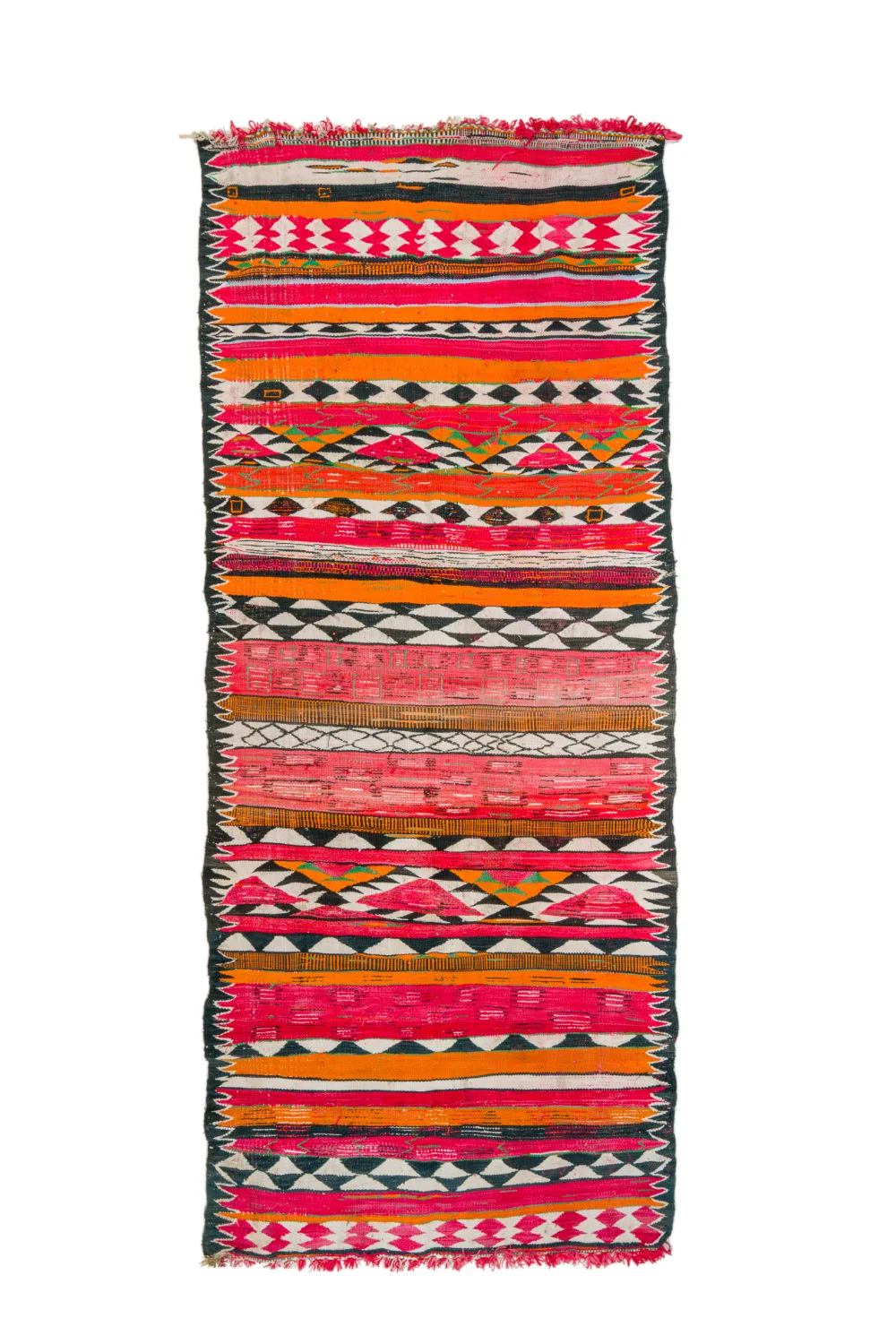 Marokkansk Boucherouite-teppe 150 x 365 cm (Størrelse: 150 x 365 cm)