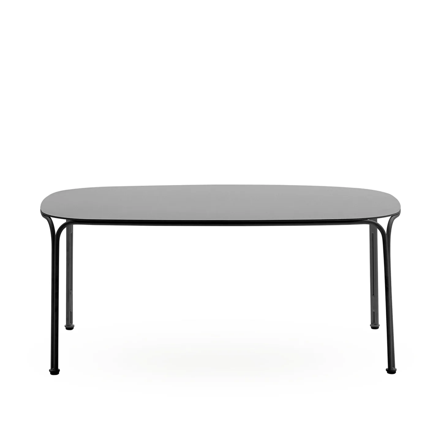 Kartell - Hiray Side Table H38 Black - Småbord och sidobord utomhus - Ludovica + Roberto Palomba - Svart - Metall