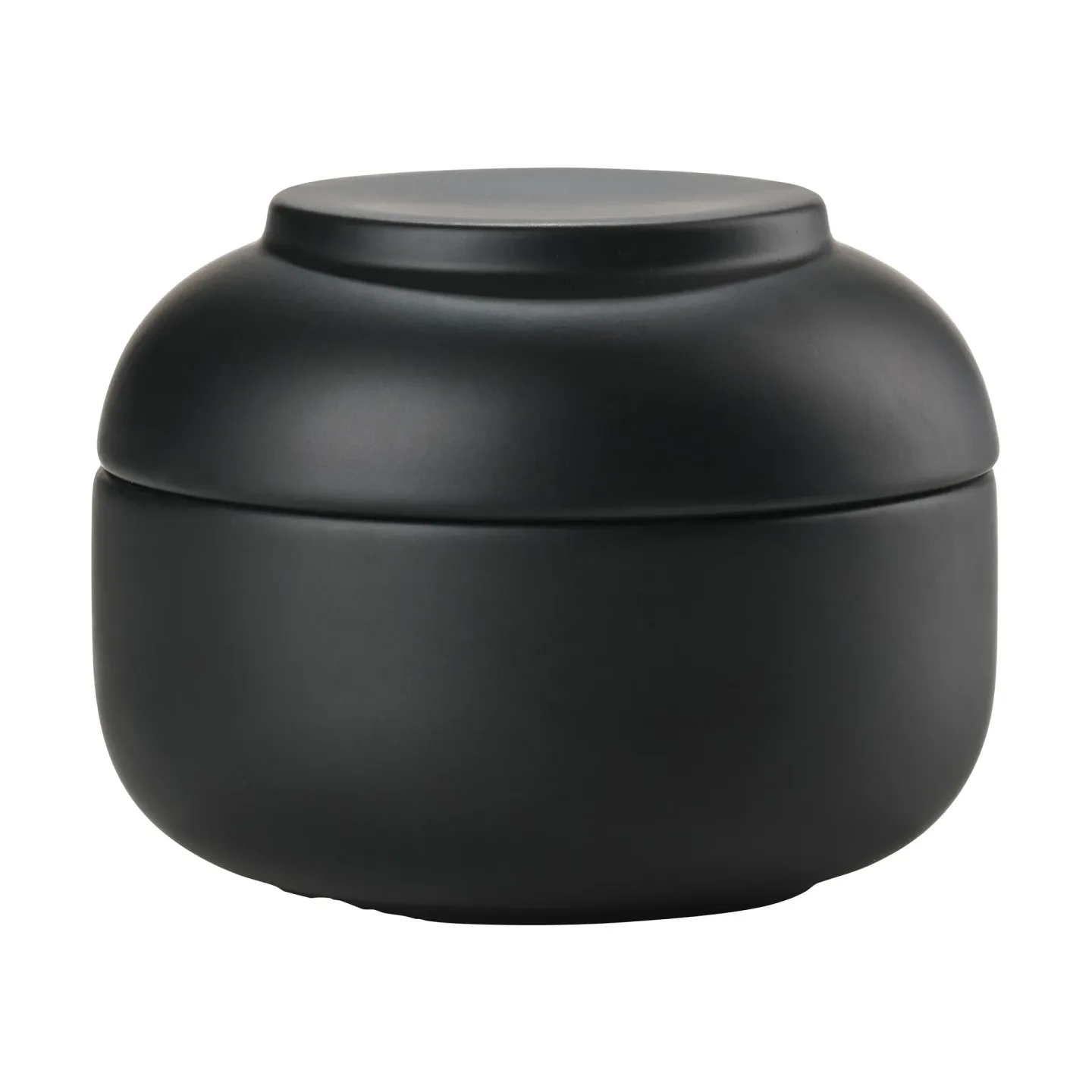 Zone Denmark Sensu burk med lock Ø10,5x7,5 cm Black