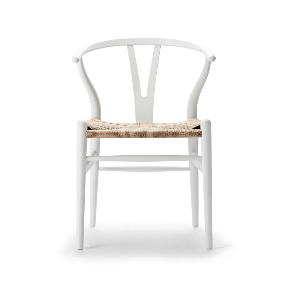 Carl Hansen & Søn CH24 Y-stol Soft naturflätad sits White S0502-Y