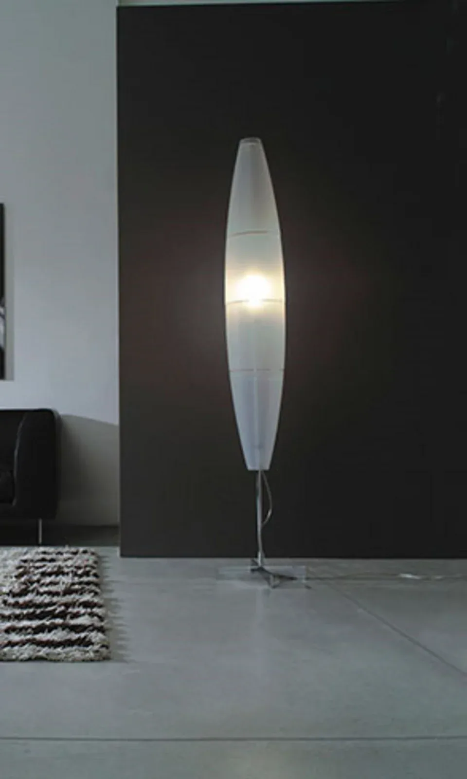 Havana Stehleuchte Aluminium/Whitr - Foscarini - Wohnzimmer - Metall