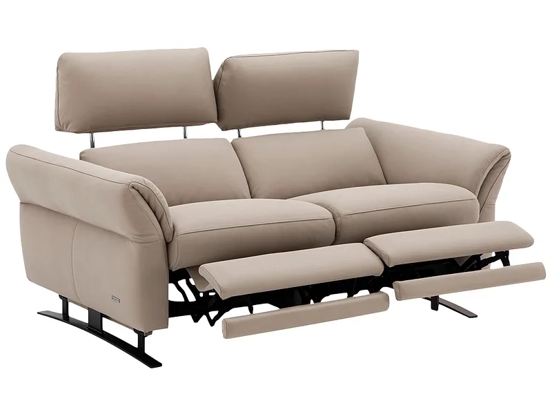 2er Sofa CAMPO DE FIORI OMEGA Echtleder taupe