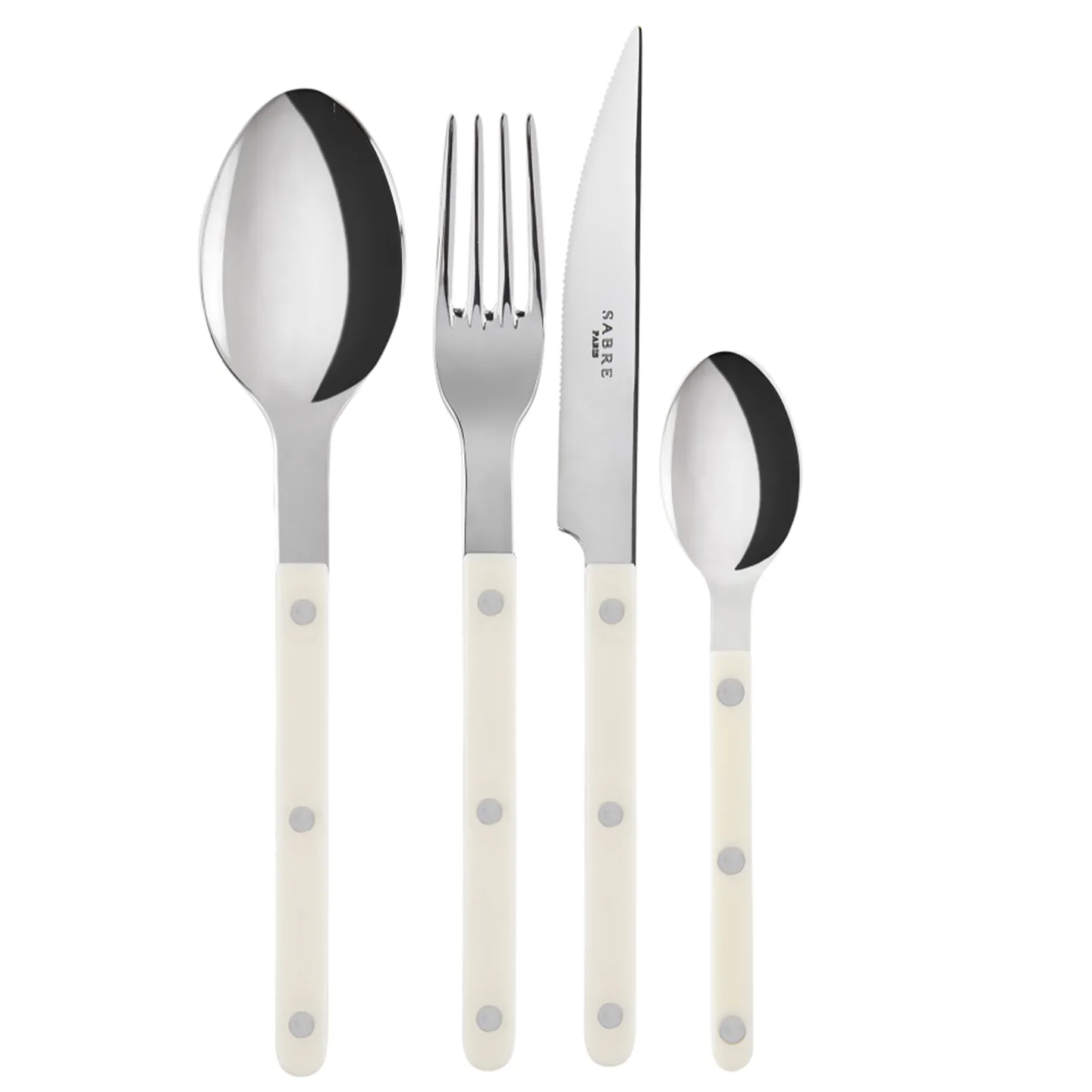 Sabre Paris - Bistrot solid bestickset 4 delar ivory - Bestickset