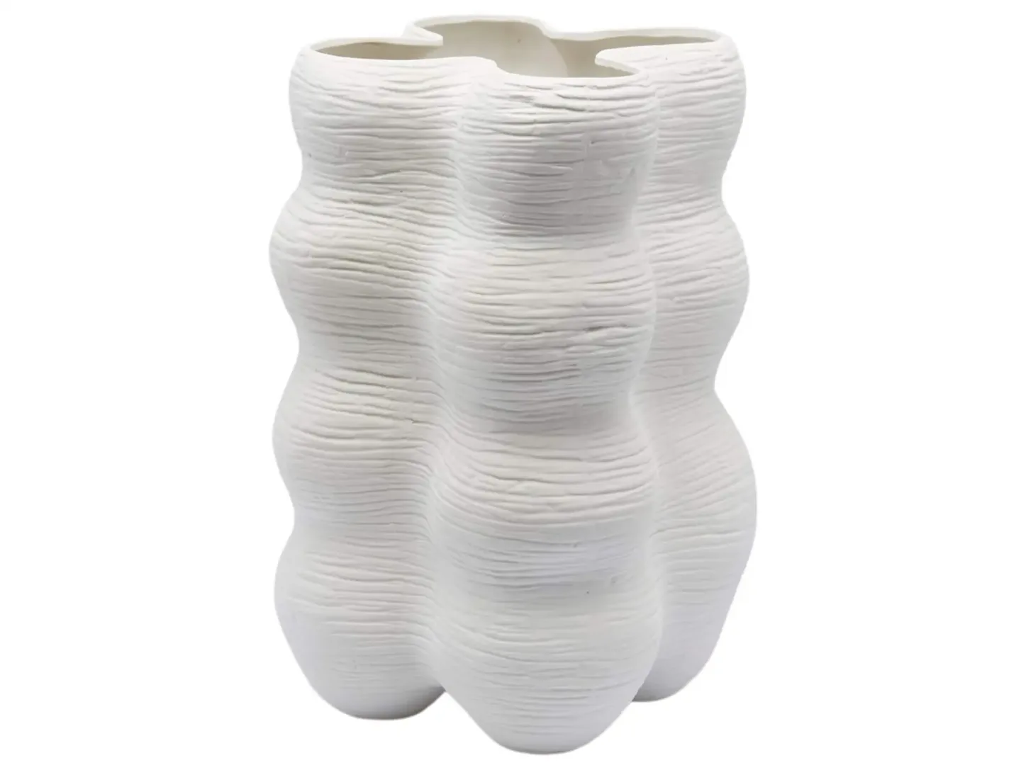 Edg Vase Bubbel Matt Weiss H: 39 cm | Schubiger Möbel