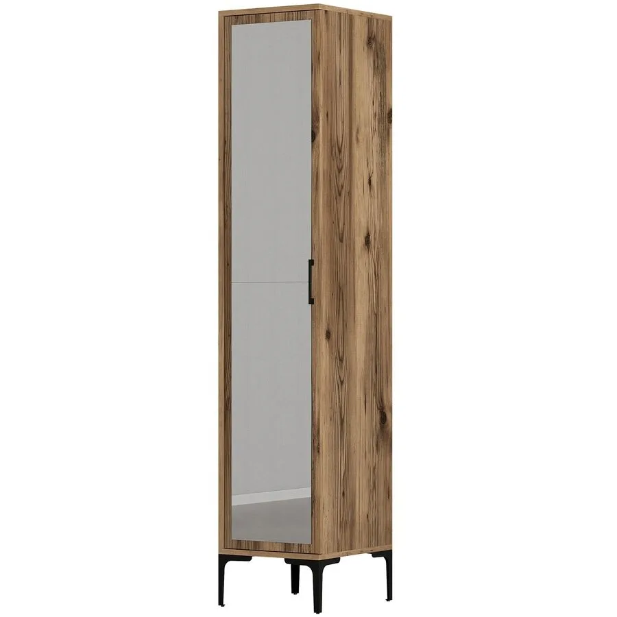 Kleiderschrank Uyumak Walnuss Melamin B 40 cm