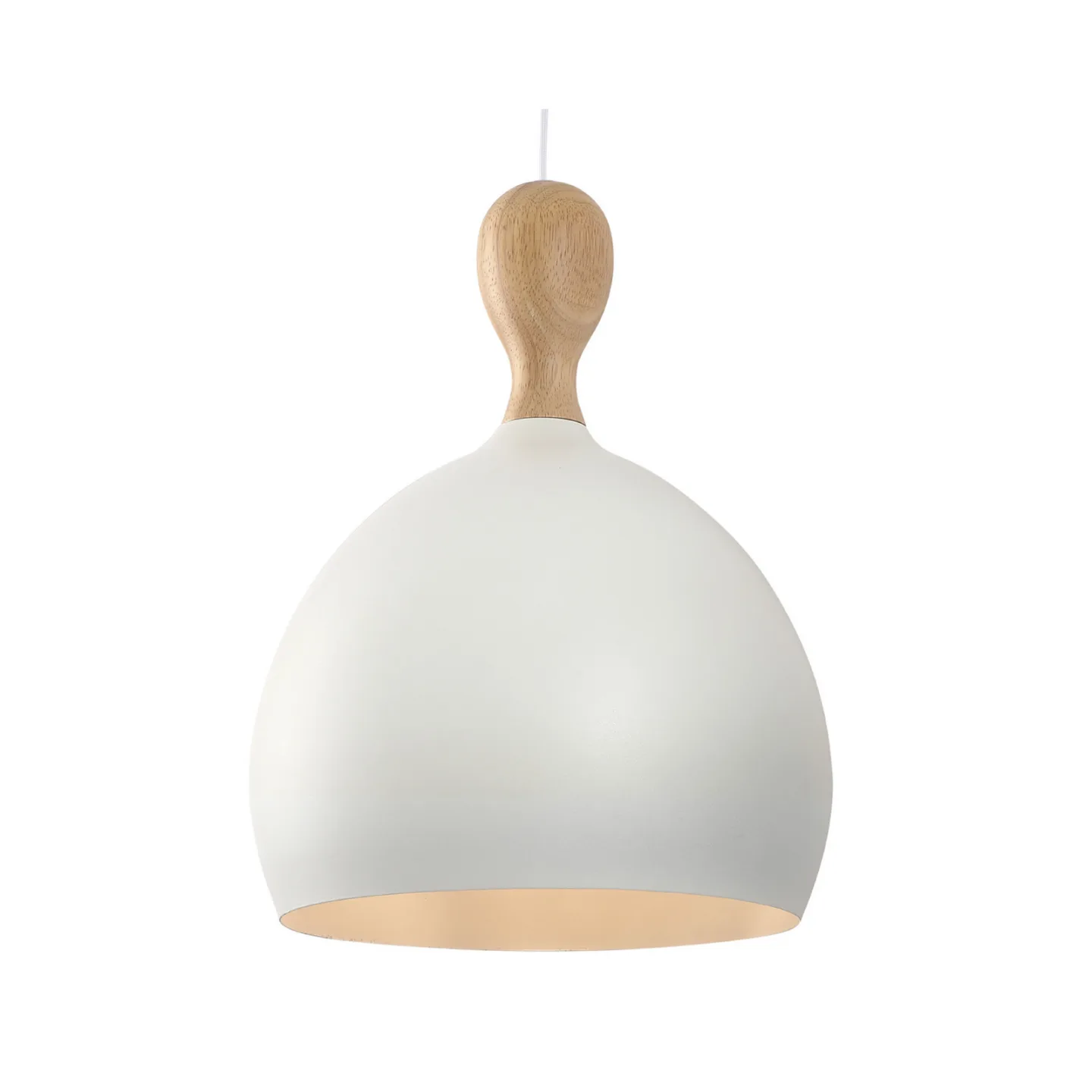 Dueodde Hängelampe, weiß, Ø 39 cm, Metall, E27 - Halo Design - Wohnzimmer - Skandinavisch - Einflammig