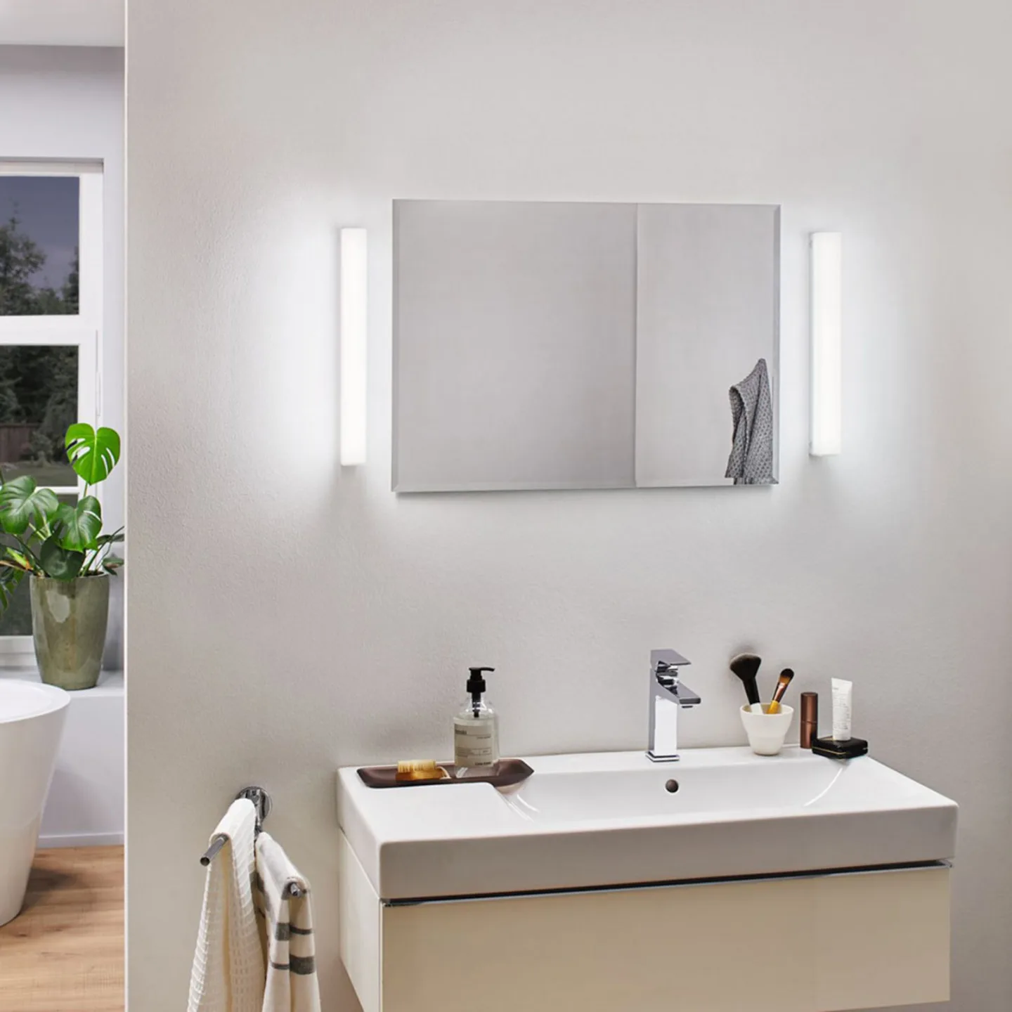 Luno LED Wandleuchte 6W IP44 Aluminium - Paulmann - Badezimmer - Modern - Metall - Eckig