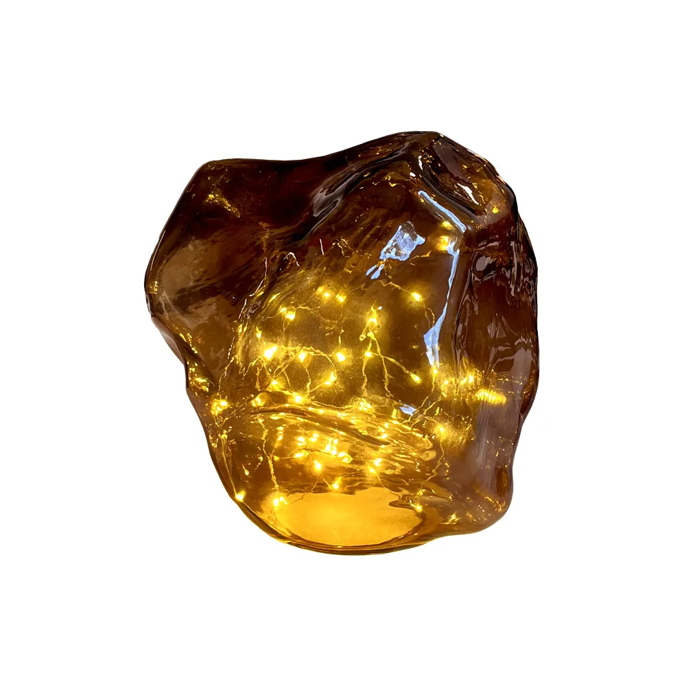 Pixie Design - Bergsten 22cm - Bordslampa - Brun