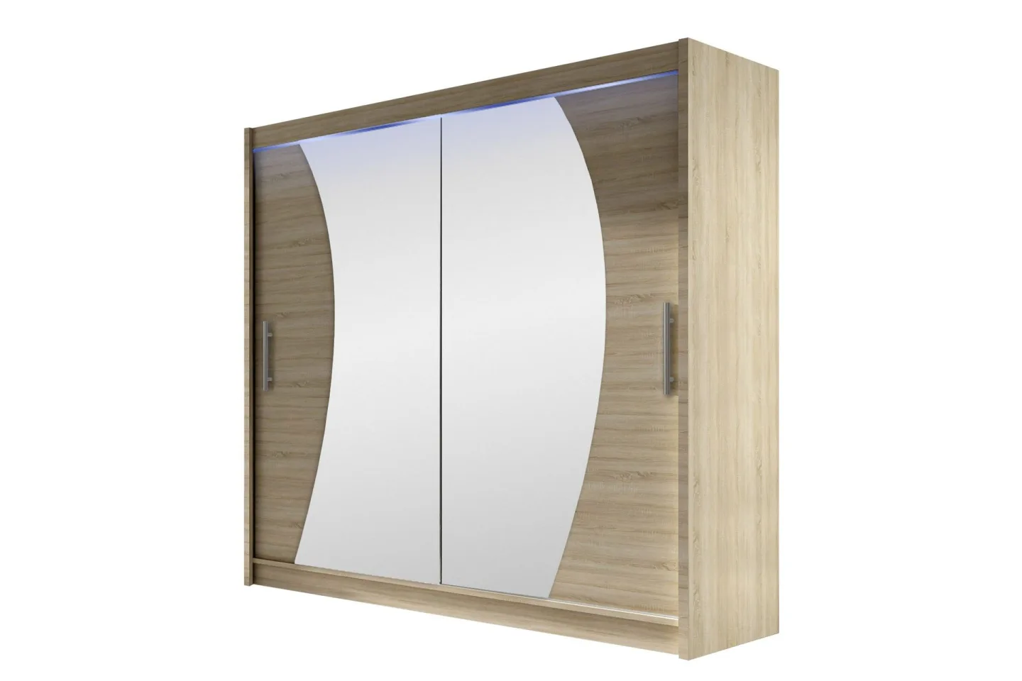 Rilievo Garderob m. Spegel 180x215 cm - Brun