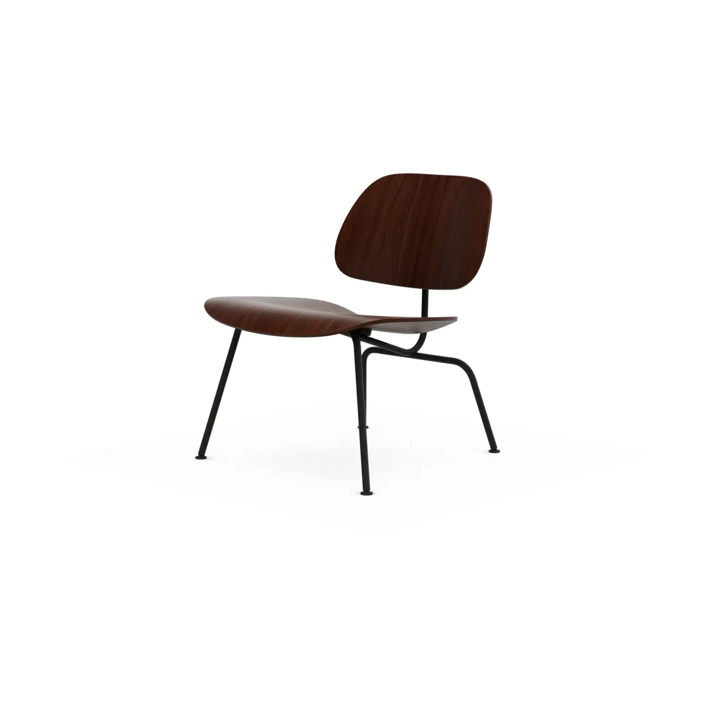 Vitra Plywood group LCM fåtölj Valnöt-basic dark
