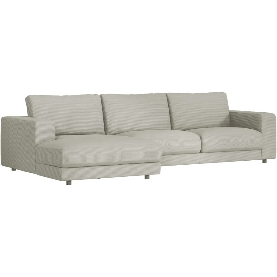Ecksofa Ava Links Bezug: 88% Polyester, 12% Polyacryl light grey B 320 T 170 cm - Möbel Konfigurator: Traummöbel individuell zusammenstellen