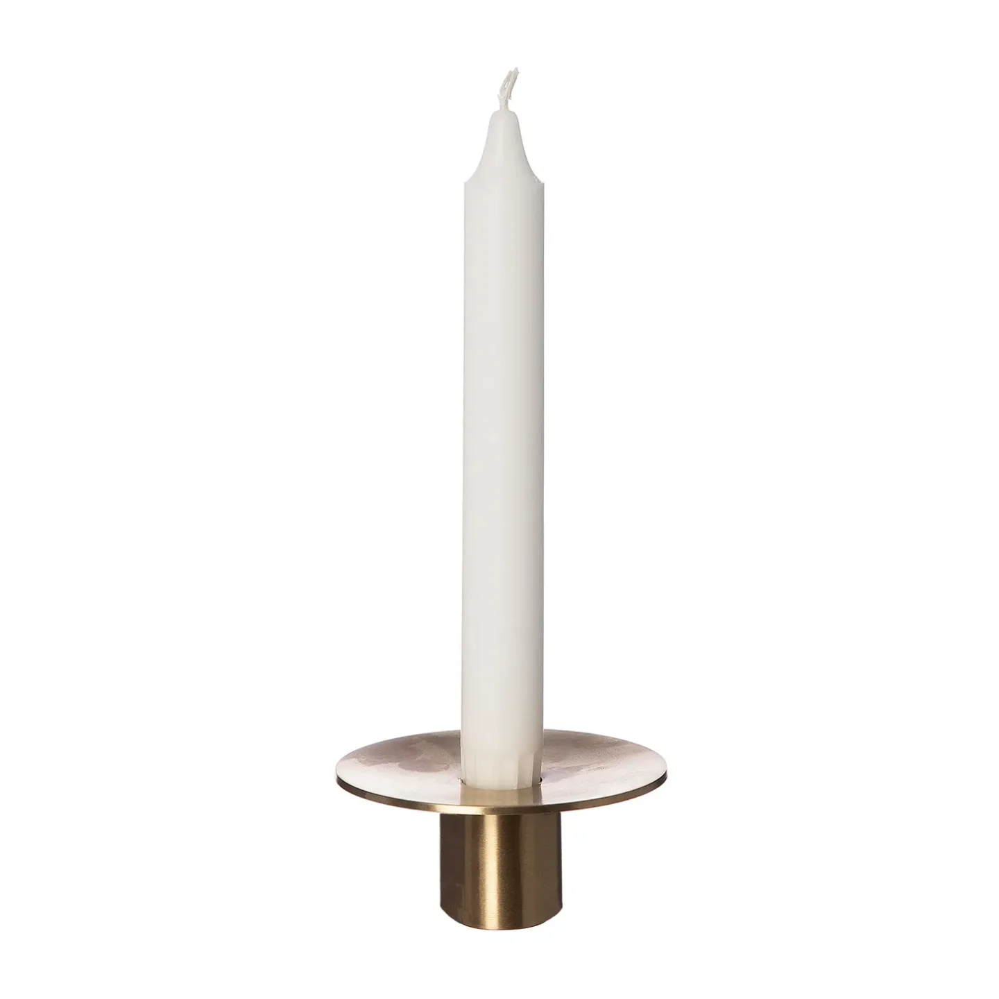 ERNST Ernst Kerzenhalter gebürstetes Messing Ø9,2cm 4cm