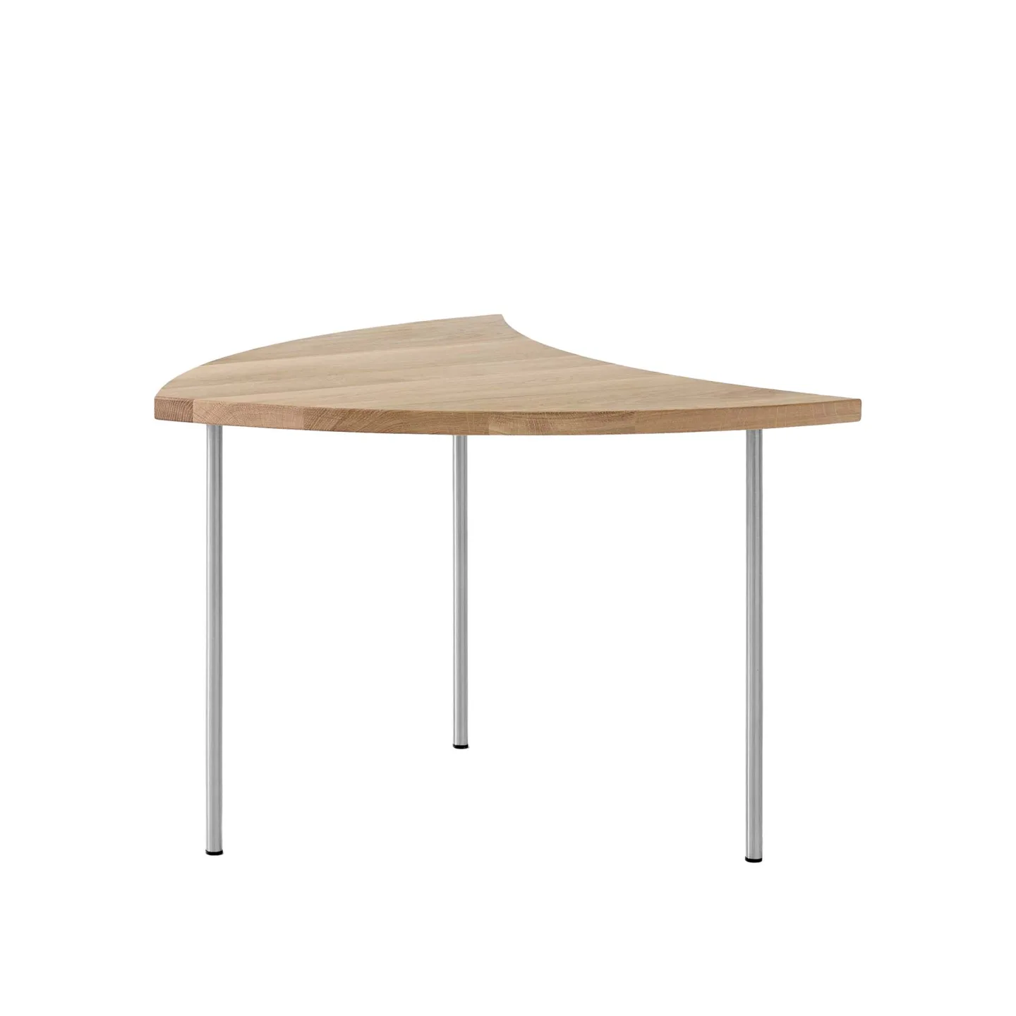 &Tradition - Pinwheel HM7, Oiled Oak/Stainless Steel Legs - Soffbord - Hvidt & Mølgaard - Träfärgad - Metall/Trä