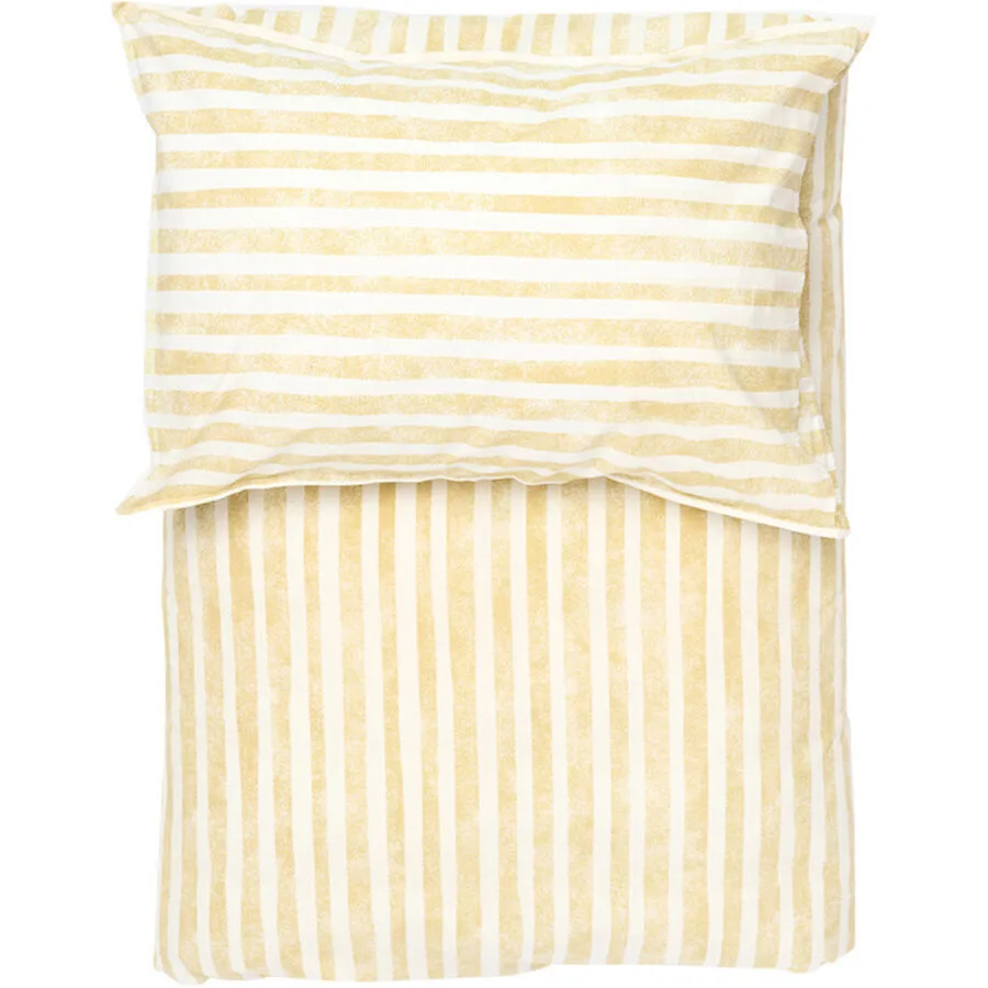 Lavie Kissenbezug Jakob Gelb Baumwolle 100 cm 65 cm - Material: Bio Baumwolle