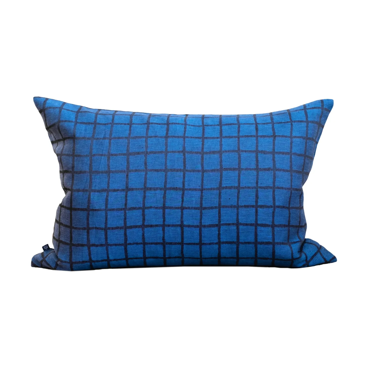 Fine Little Day Rutig Kissenbezug 48 x 68cm Blue-black
