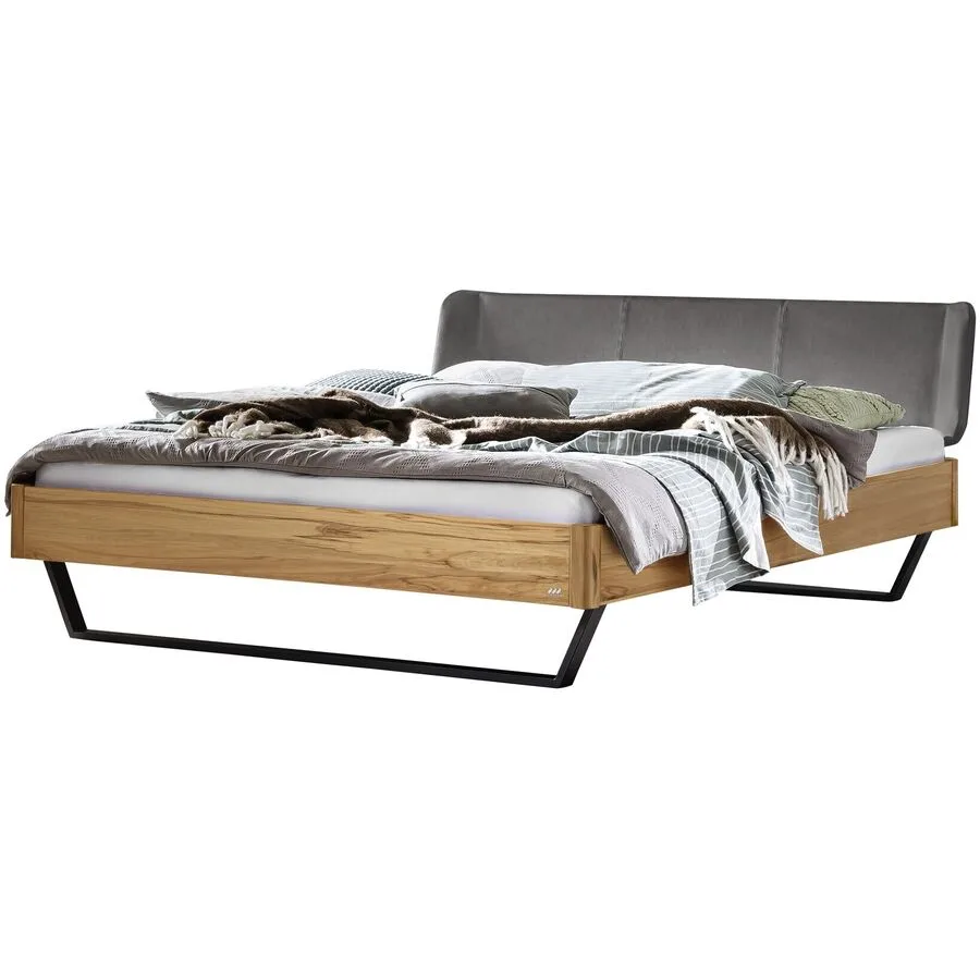 Hasena Bett Castello Braun Holz 160 x 210 cm - Farbe: wildbuche - Bett