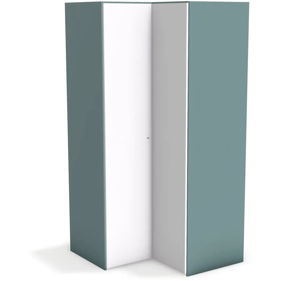 Kleiderschrank Window grüngrau Holzwerkstoff B 107 cm - Möbel Konfigurator: Traummöbel individuell zusammenstellen