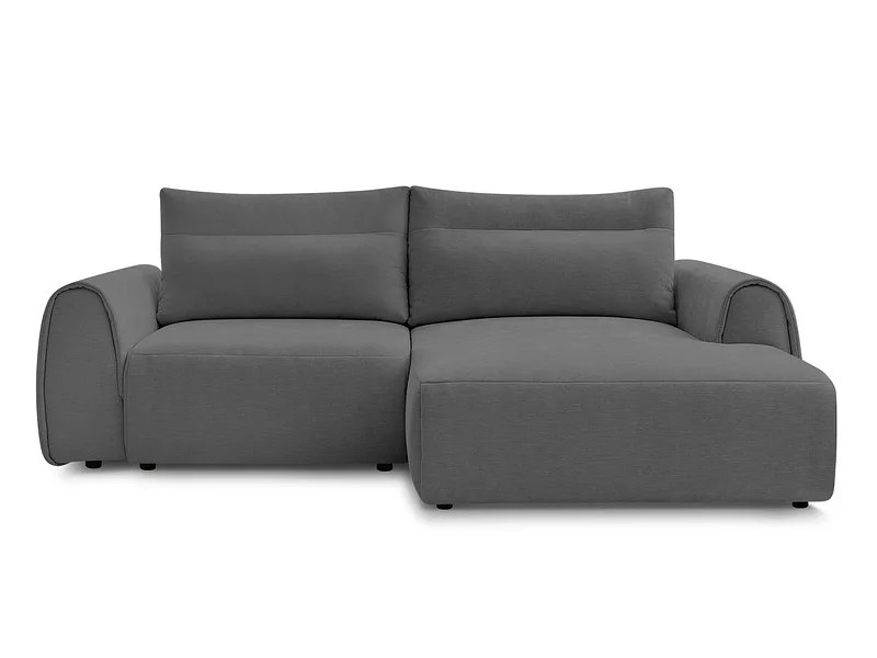 Ecksofa BOBOCHIC ADEN Stoff dunkelgrau