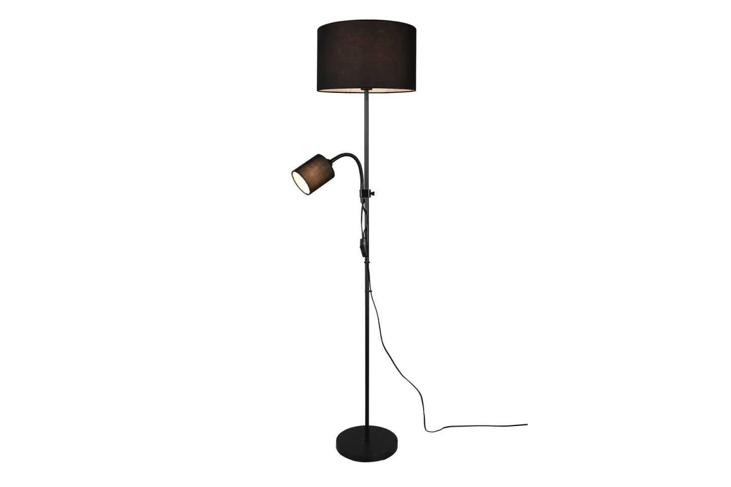 Owen Golvlampa E27+E14 svart - Svart