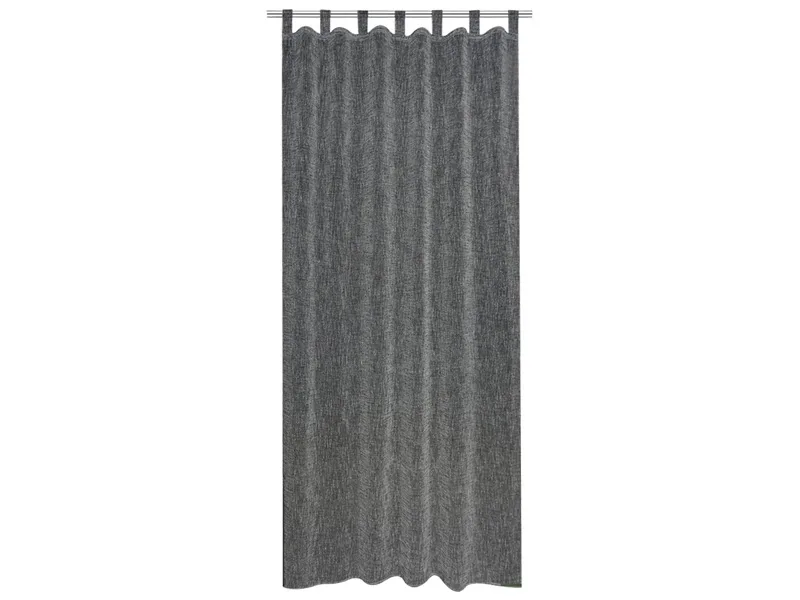 Vorhang KOTA 140x240cm pfote / kräuselband halb abdunkelnd schwarz