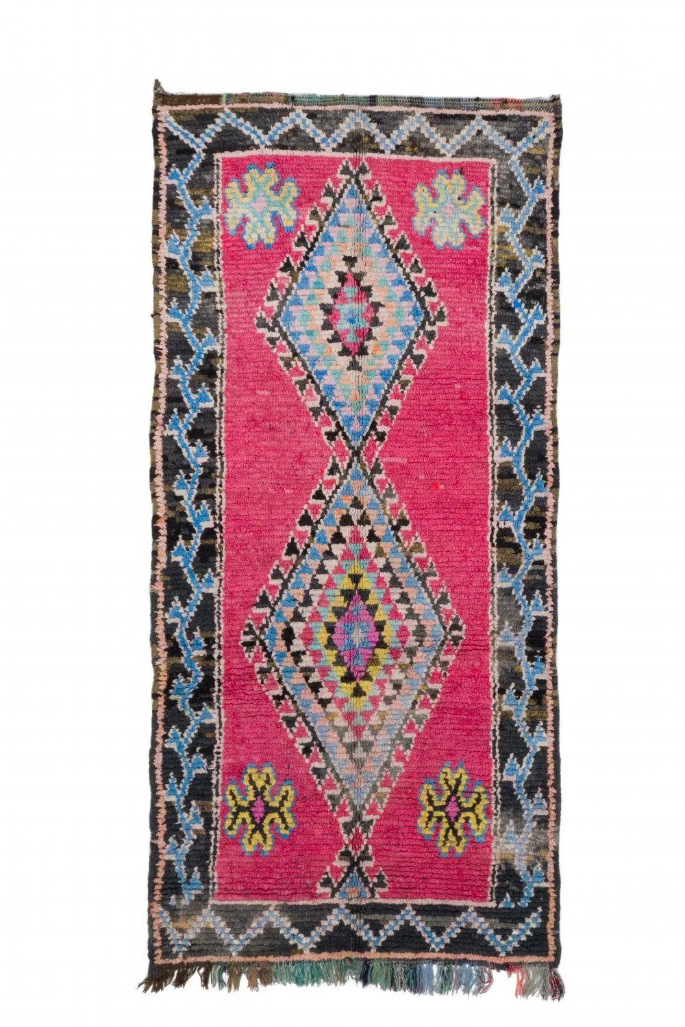 Marokkansk Boucherouite-teppe 275 x 130 cm (Størrelse: 275 x 130 cm)
