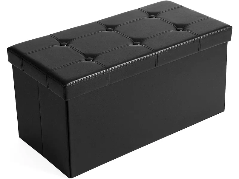 Bettkasten SONGMICS TRUNK Synthetisches Leder schwarz
