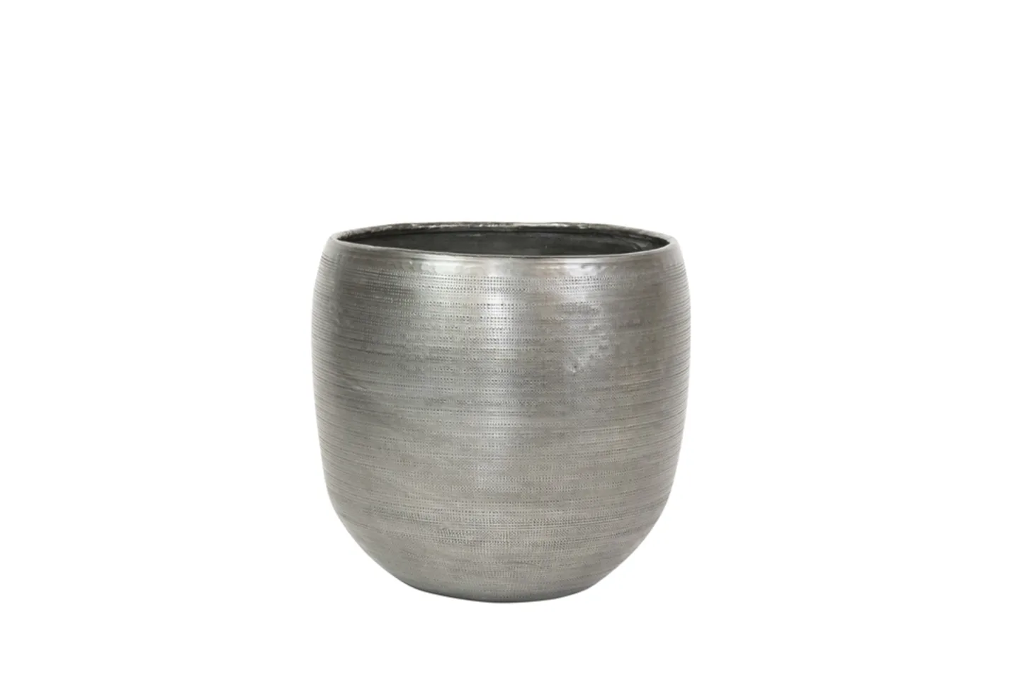 Decofinder Pflanzengefäss Rowen, Übertopf, Silber B: 13 cm | Schubiger Möbel