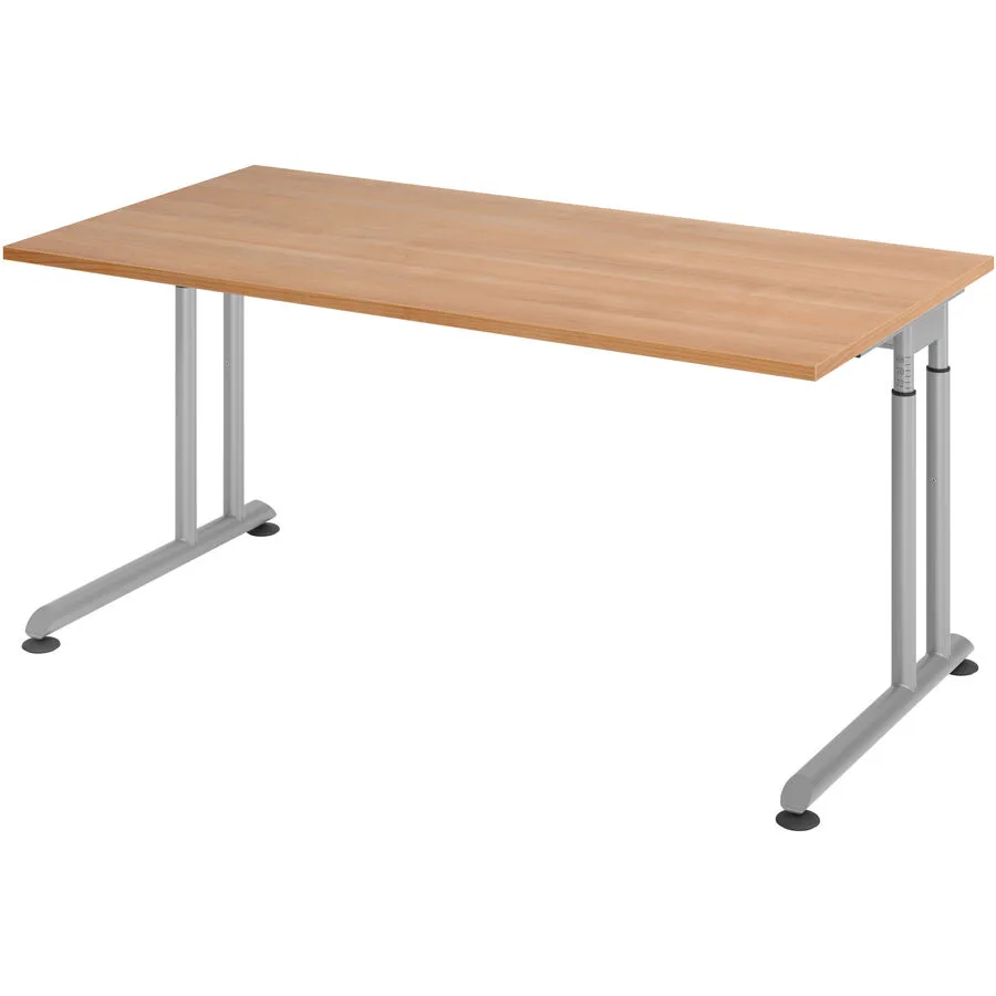 Schreibtisch Office nussbaum Holzwerkstoff B 160 T 80 cm