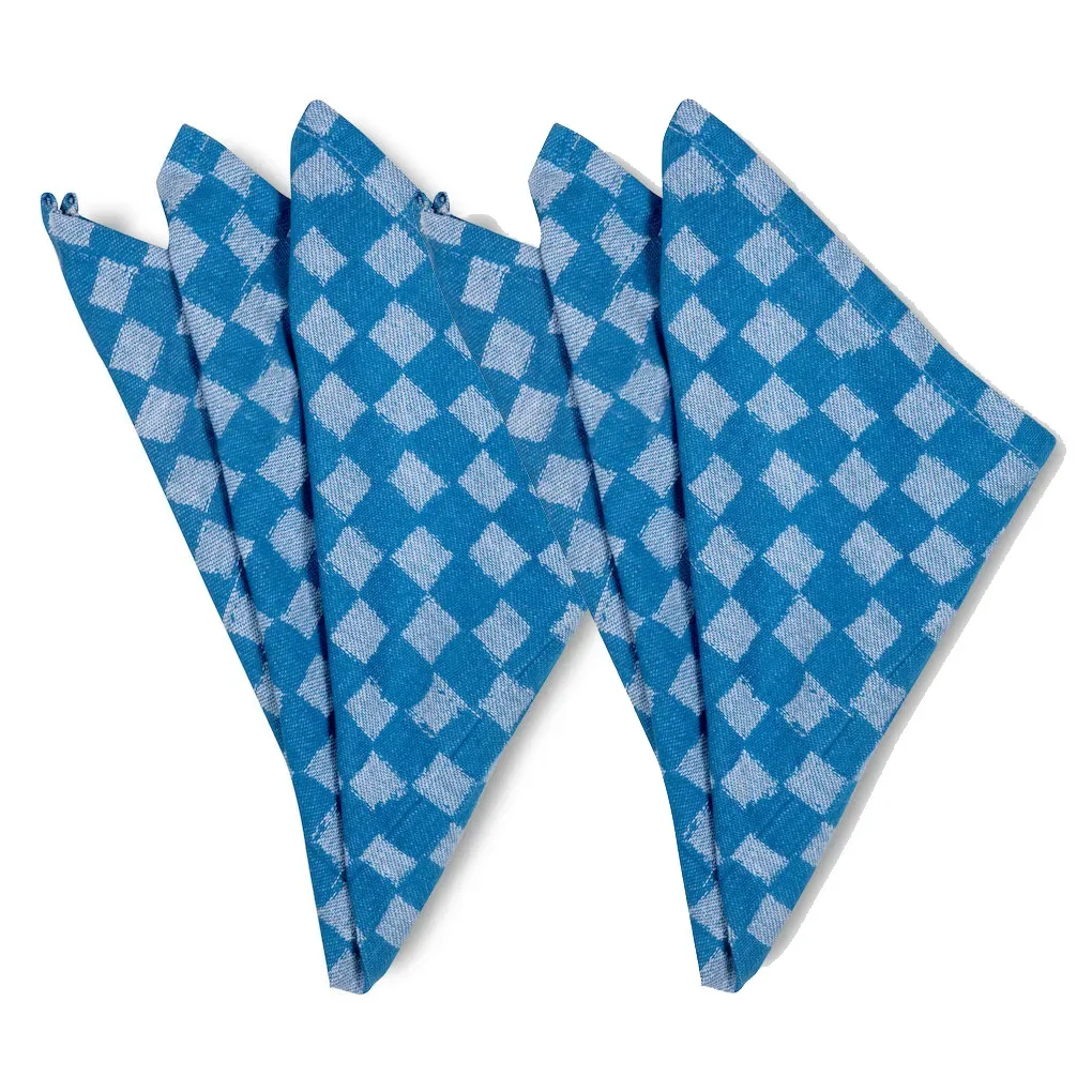 Byon Checki Stoffserviette 2er Pack Blau