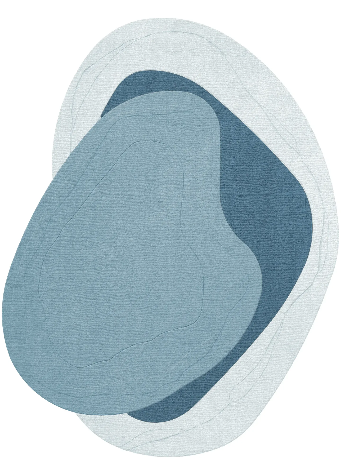 Layered Erik Bratsberg Lozza ullmatta Teal, 300x400 cm