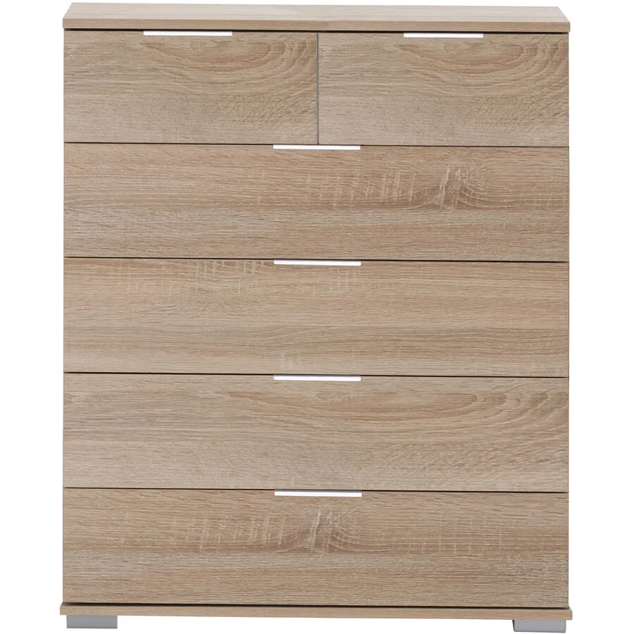 Kommode Peyton A Eiche sägerau Holzwerkstoff B 82 H 102 cm