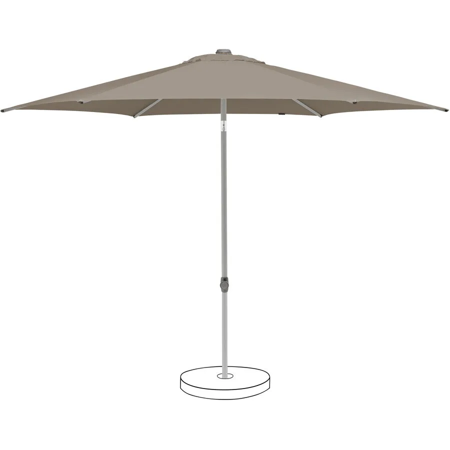 Suncomfort BY GLATZ Sonnenschirm Pop up taupe Polyester B 250 T 250 cm
