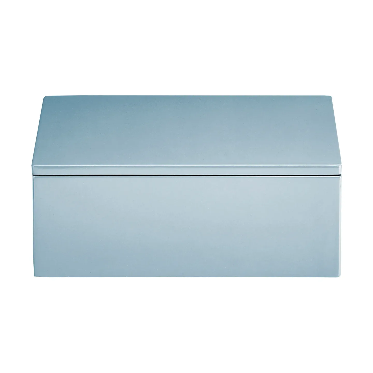 Mojoo Lux lackierte Aufbewahrungsbox 19x19x7 cm Powder blue