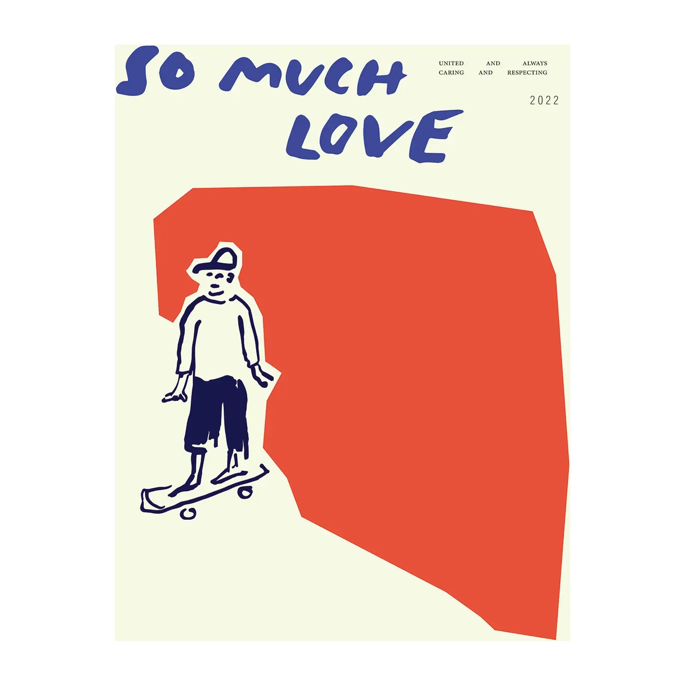 Paper Collective So Much Love Skateboard Poster 30 x 40cm