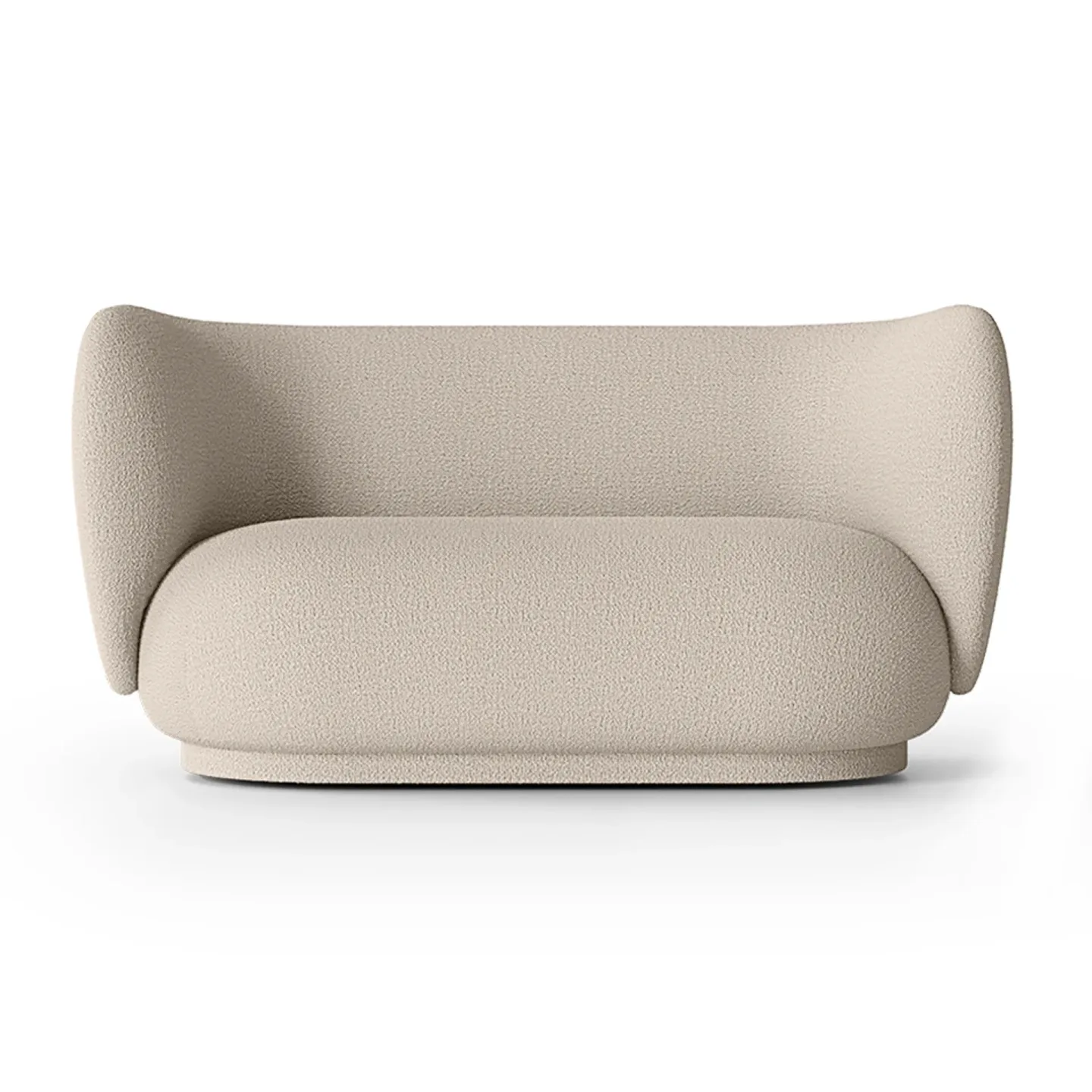 Ferm Living Rico Sofa bouclé 2-Sitzer Wool bouclé natural