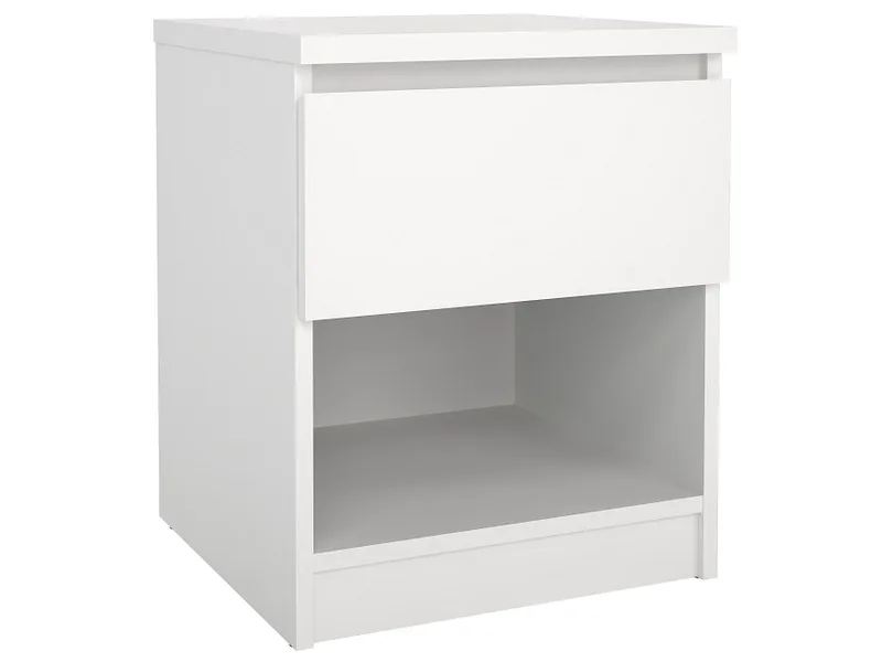Nachttisch NAIA 1 Schublade 40.4x40x49.5cm weiss matt