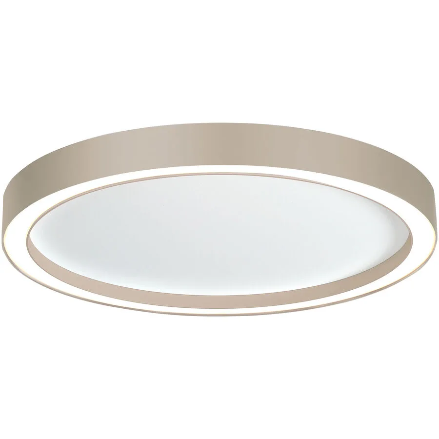 Aura LED-Deckenleuchte, weiß/taupe - Bopp - Wohnzimmer - Modern - Metall - Rund