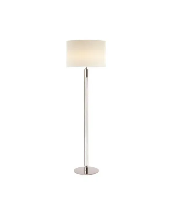 Riga Floor Lamp Polished Nickel