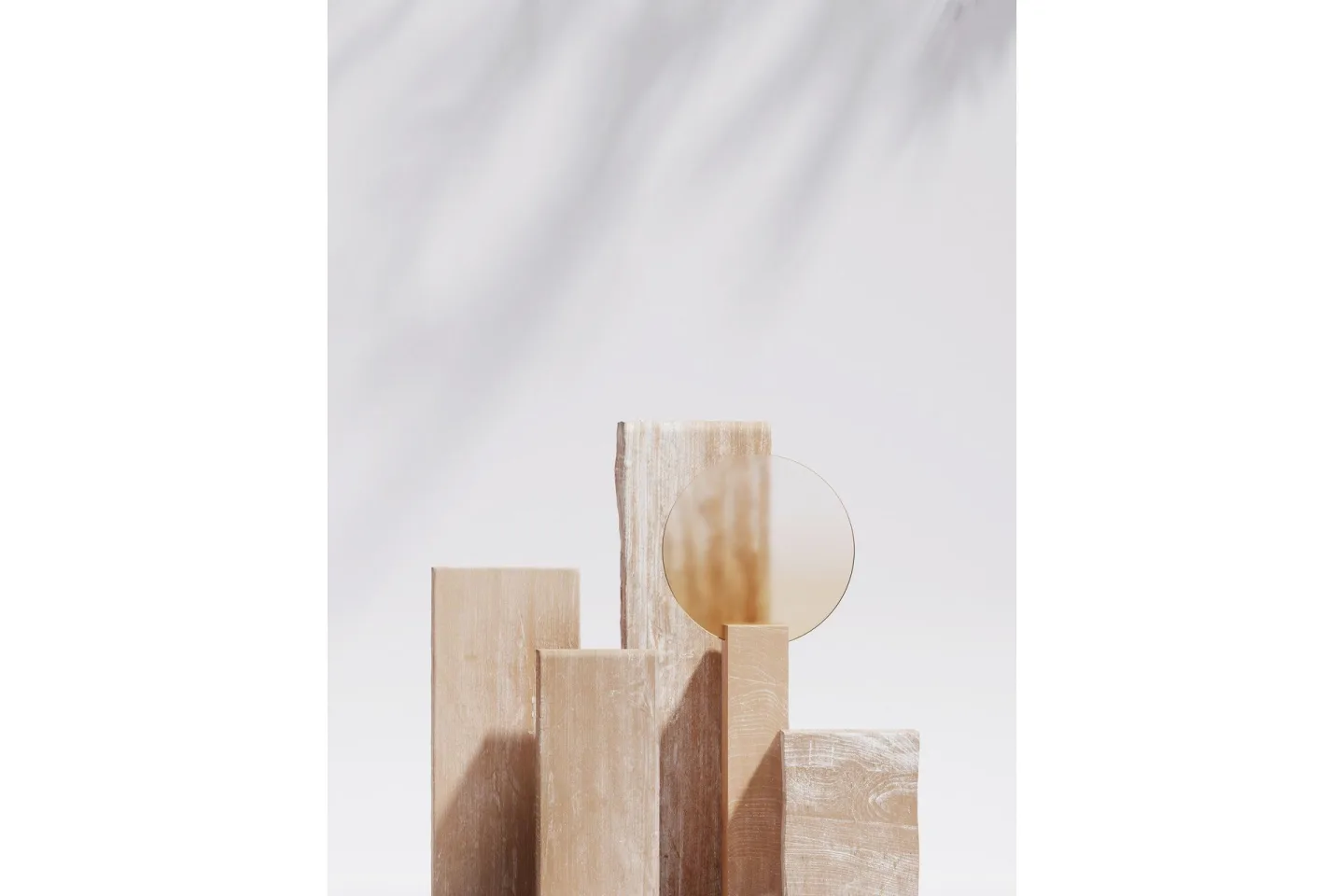 Poster Wooden Blocks 21x30 cm - Beige