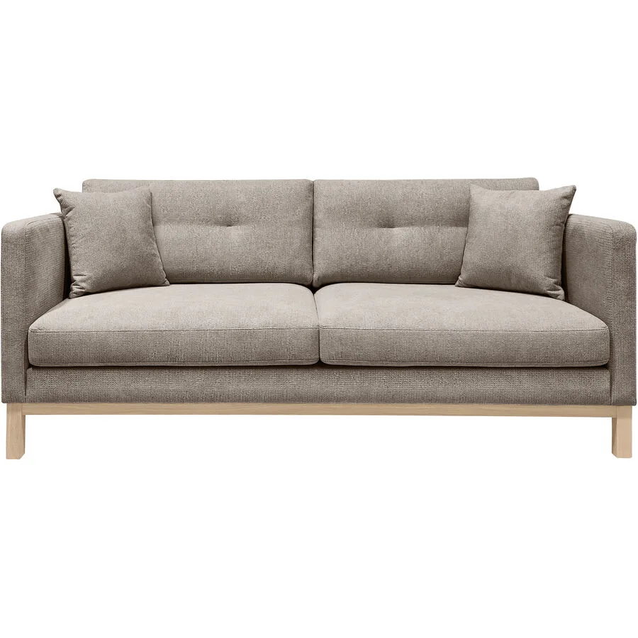 Sofa Woody Ohne Stoff hellgrau B 208 T 89 cm