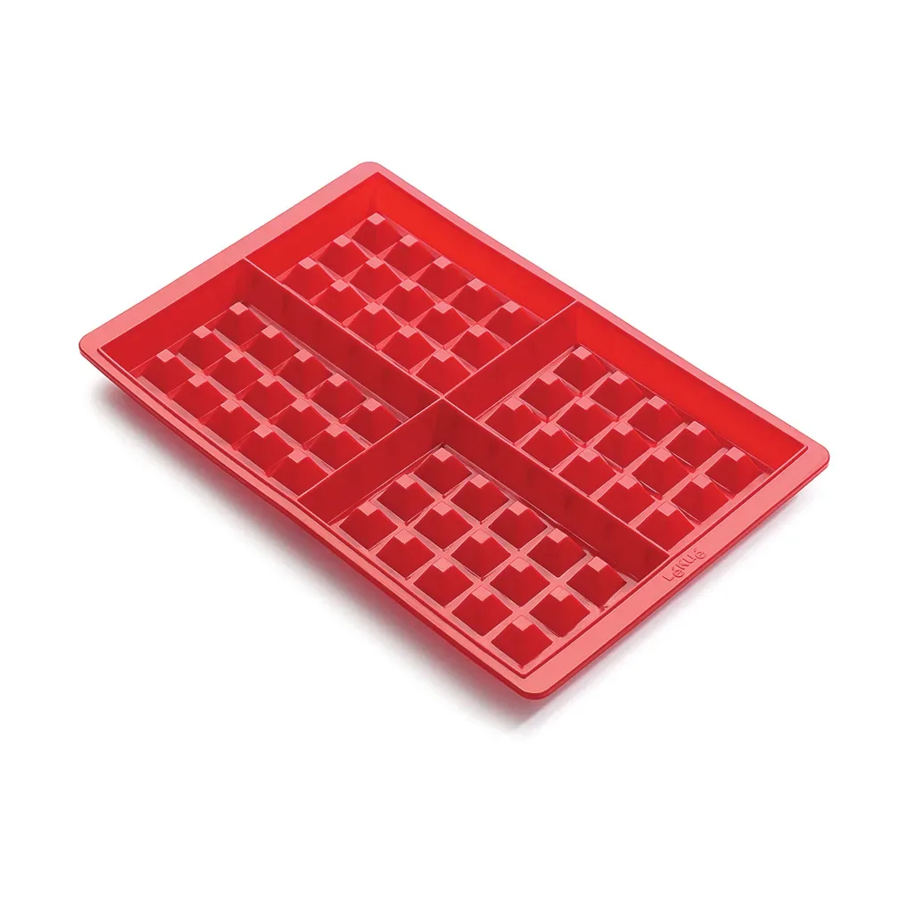 Lékué Lékué Waffelform Silikon Rot