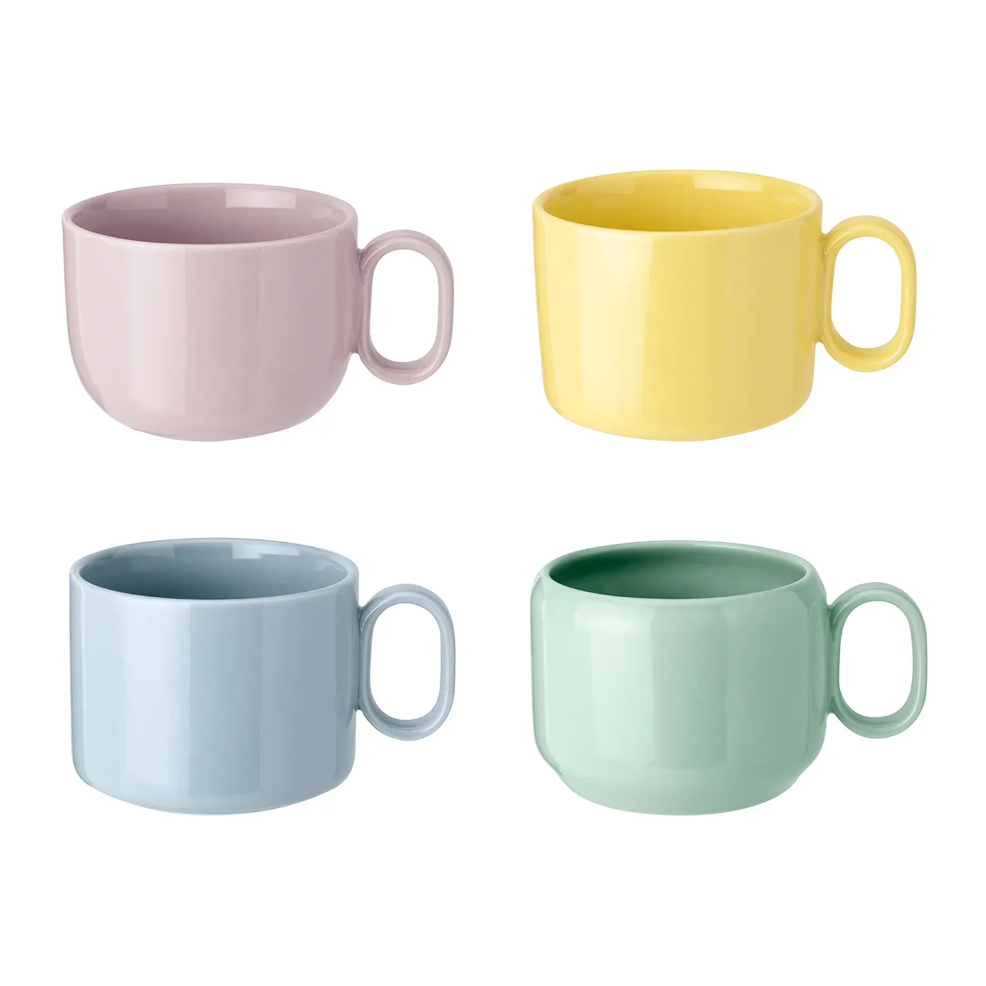 RIG-TIG MIX'N'MATCH mugg 29 cl 4-pack Blå-gul-rosa-grön