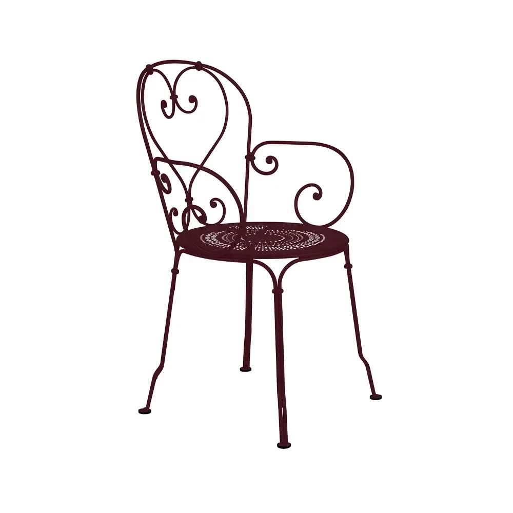 Fermob 1900 karmstol Black cherry (vinröd) (vinröd)