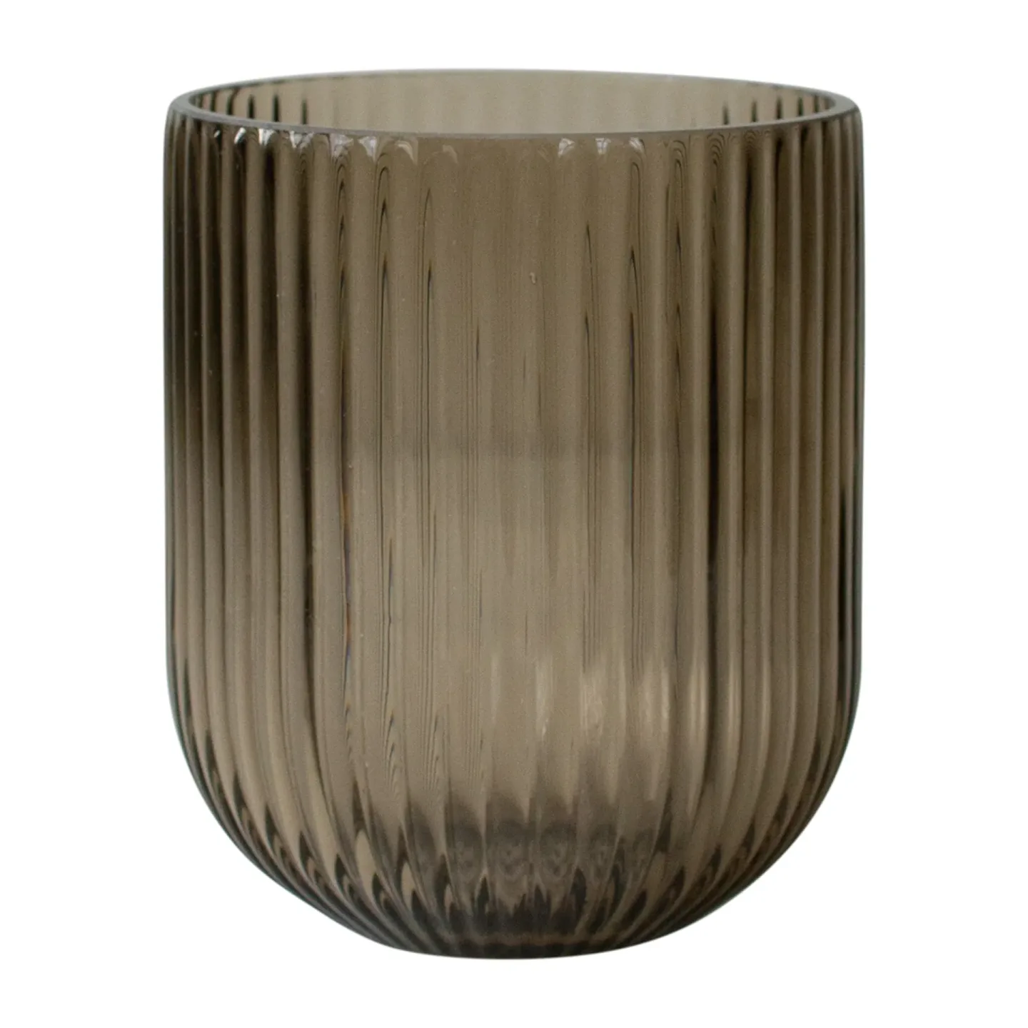 DBKD Simple Stripe Glasvase brown Small