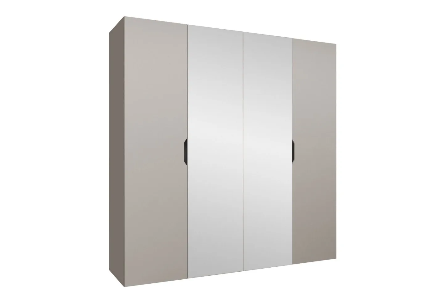 Abano Garderob m. Spegel 52x202 cm - Brun/Beige