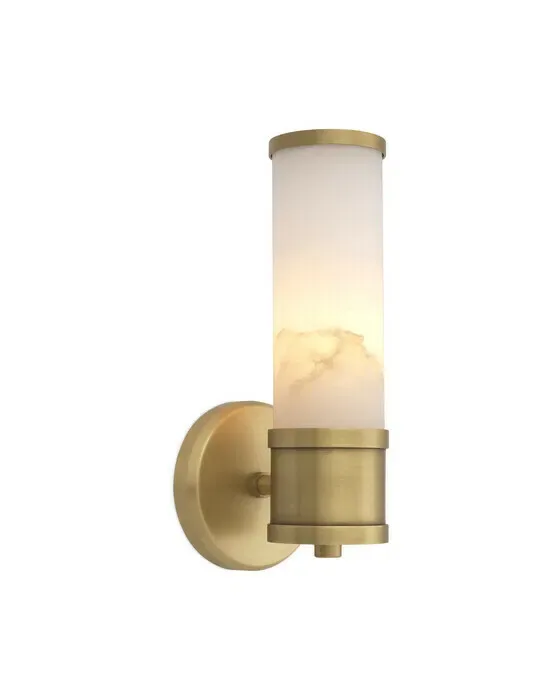 Claridges Single Wall Lamp Antique Brass